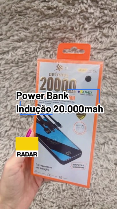 👉Power Bank Indução 20.000mah👈