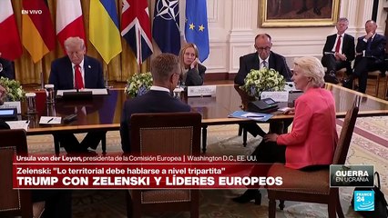 Comparecencia de Trump con líderes europeos en la Casa Blanca ante la prensa
