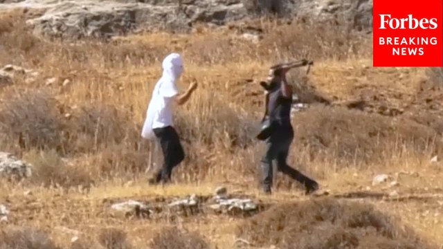 Israeli Settlers Clash With Palestinians In The West Bank