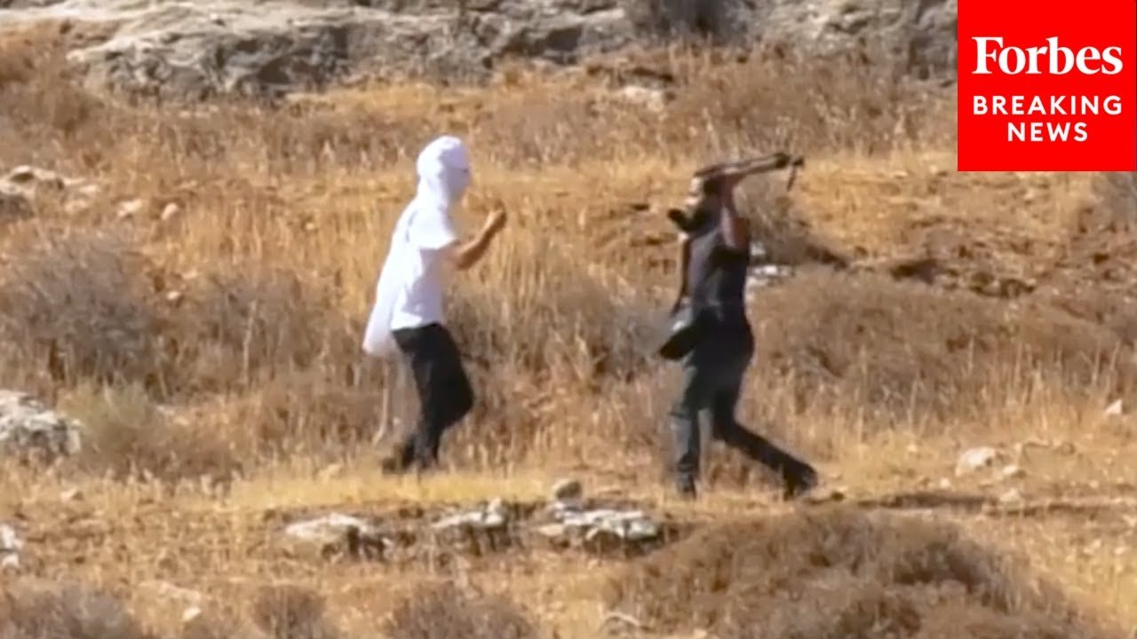 Israeli Settlers Clash With Palestinians In The West Bank