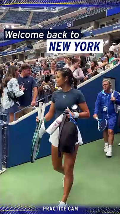 Emma arriving on court at USO 18th August
