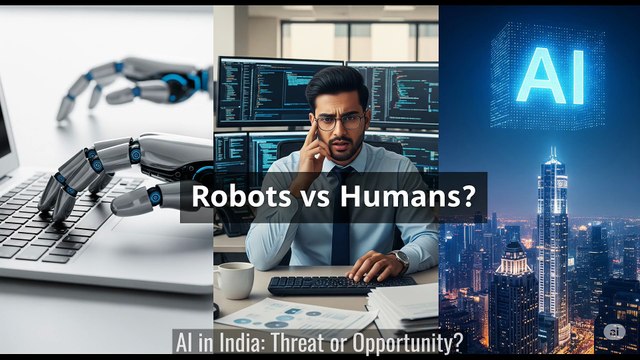 0030 Robots vs Humans: Will AI Take Away Indian Jobs?