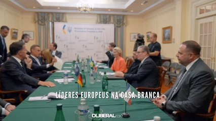 Líderes europeus na Casa Branca