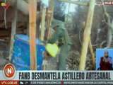 FANB desmantela artillero artesanal e incauta materiales de construcción en el estado Zulia
