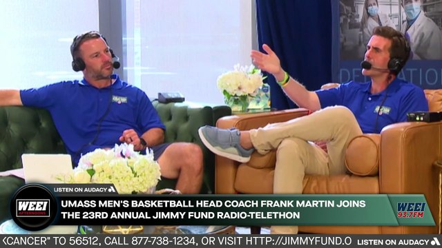 UMASS Men's Head Basketball Coach Frank Martin Joins The 23rd Annual WEEI/NESN Jimmy Fund Radio-Telethon