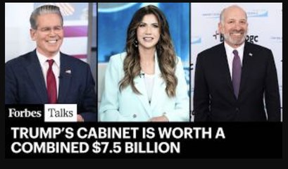 Donald Trump's Cabinet Is The Richest In History–Here's How Much They're Worth