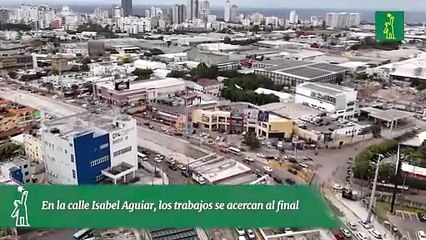 En la calle Isabel Aguiar, los trabajos se acercan al final