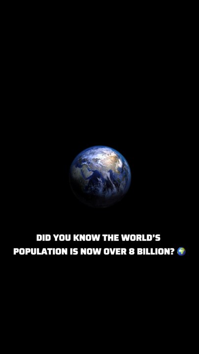 How Many People Are on Earth Right Now? #shorts #foryou #didyouknow #history
