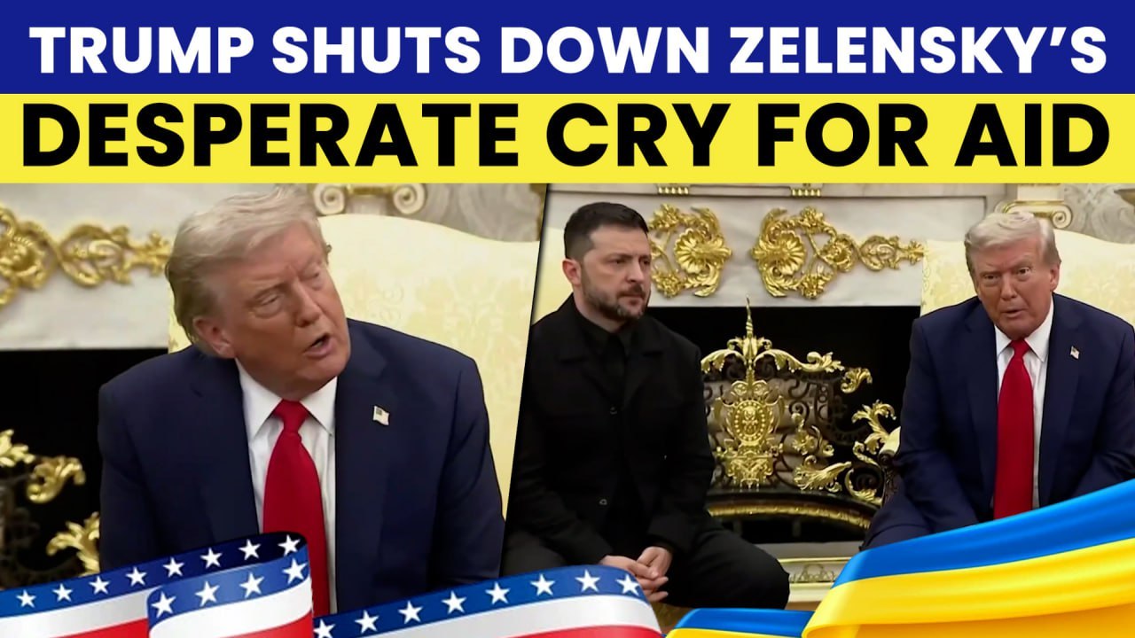 Trump HUMILIATES Zelensky, Side With Putin? Says No More US Aid for Ukraine, Only Weapon Sales
