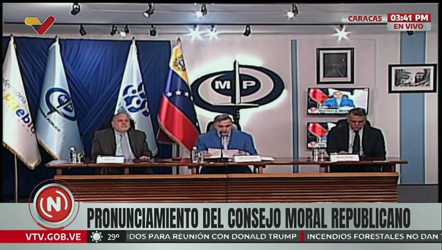 Consejo Moral Republicano rechaza los ataques imperialistas contra el presidente Maduro
