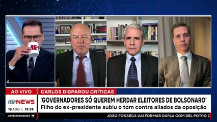 Motta sobre críticas de Carlos Bolsonaro a governadores da direita: “Tempos difíceis”