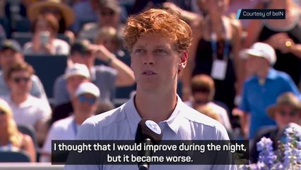 'I couldn't handle more' - Sinner sorry for retiring ill in Cincinnati final