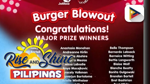 DTI, nangakong iimbestigahan ang mga kahina-hinalang pangalan na nanalo sa “raffle” ng isang fast food restaurant