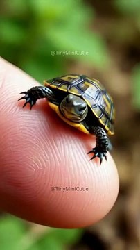 Baby Turtle Doing Its Best… and Failing Adorably! 🐢💚 #shorts #cuteanimals #cute #viral #viralshorts