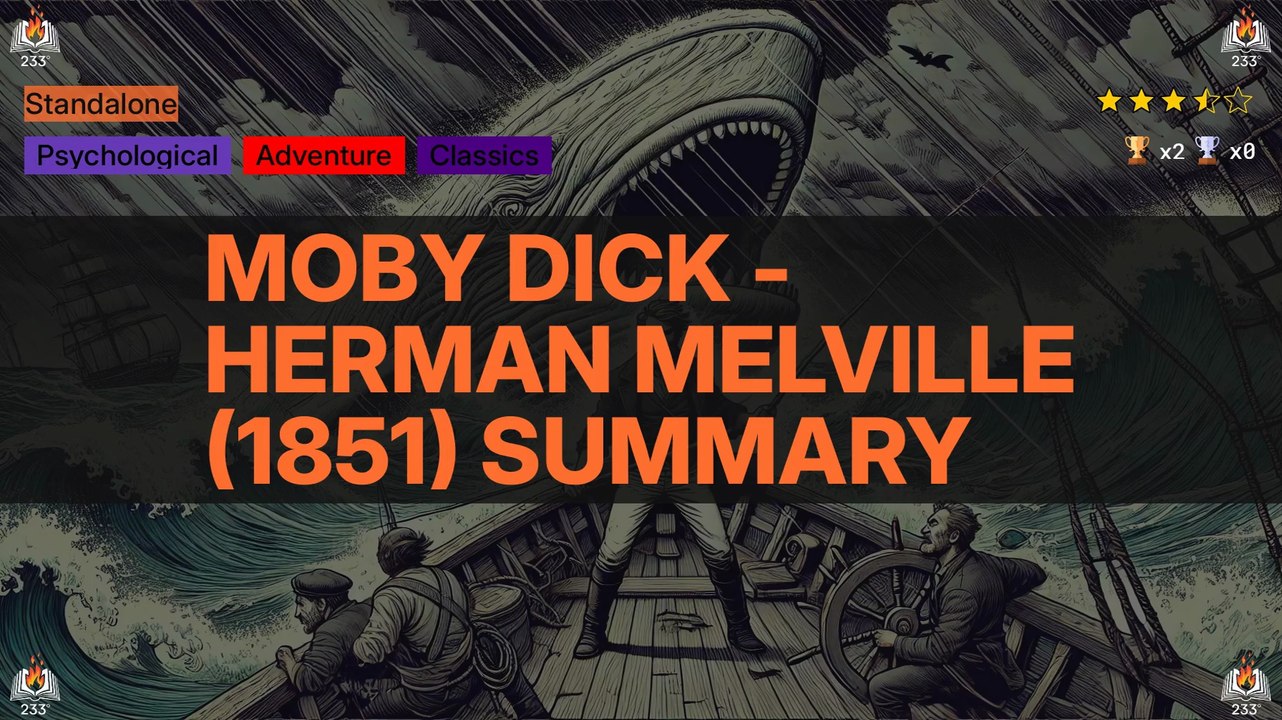 Moby Dick - Herman Melville (1851) Summary