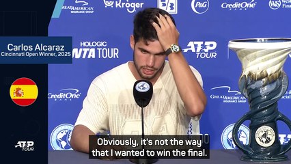 Alcaraz wishes Sinner 'a speedy recovery' after Cincinnati retirement