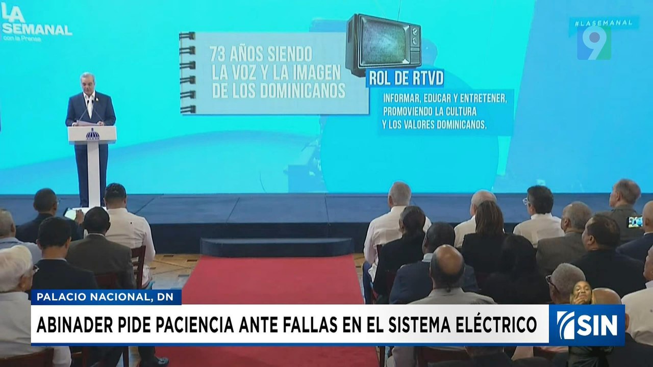 Abinader pide paciencia ante fallas en el sistema eléctrico | Emisión Estelar SIN con Alicia Ortega