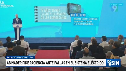 Abinader pide paciencia ante fallas en el sistema eléctrico | Emisión Estelar SIN con Alicia Ortega