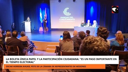 La boleta única papel y la participación ciudadana: “Es un paso importan el tiempo electoral”