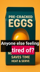 "Introducing Pre-Cracked Eggs – because even eggs are tired of adulting these days!" 🥚😂---#joke #meme #jokes #memes #funny #desijoke #jokeoftheday #desimeme #memesdaily #memepage #news #breakingnews