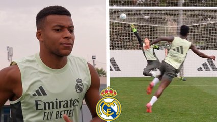 Último entrenamiento del Real Madrid y Mbappé previo al debut en Laliga en el Bernabéu