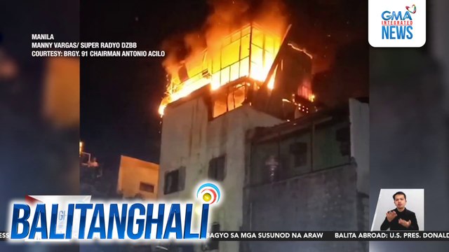 Mag-iina, sugatan nang tumalon mula sa nasusunog na residential building sa Brgy. 91 | Balitanghali
