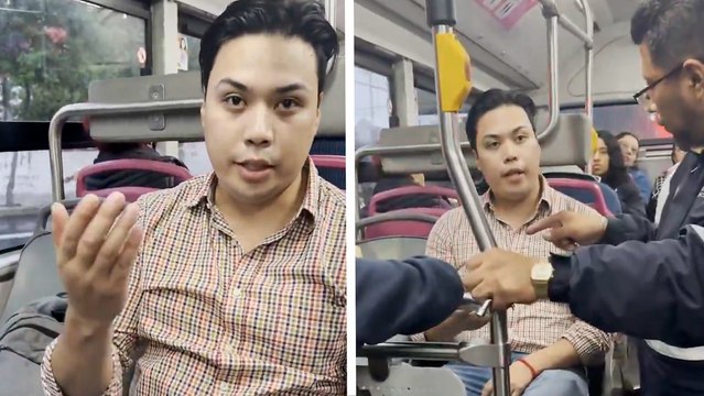 Lord Perisur: Usuario se niega a ceder asiento en trolebús argumentando que pagó doble pasaje