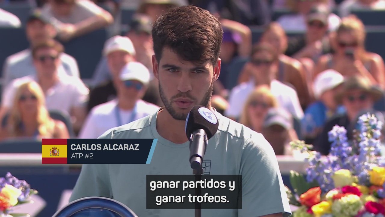 Alcaraz: "No es la manera en la que quiero ganar partidos y trofeos"