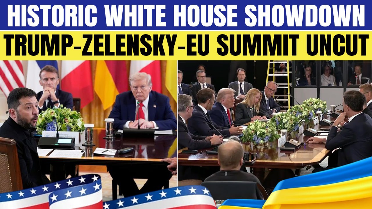 RAW Video of White House Crisis Summit: Trump, Zelensky, Europe Push Ukraine Peace | Full Summit