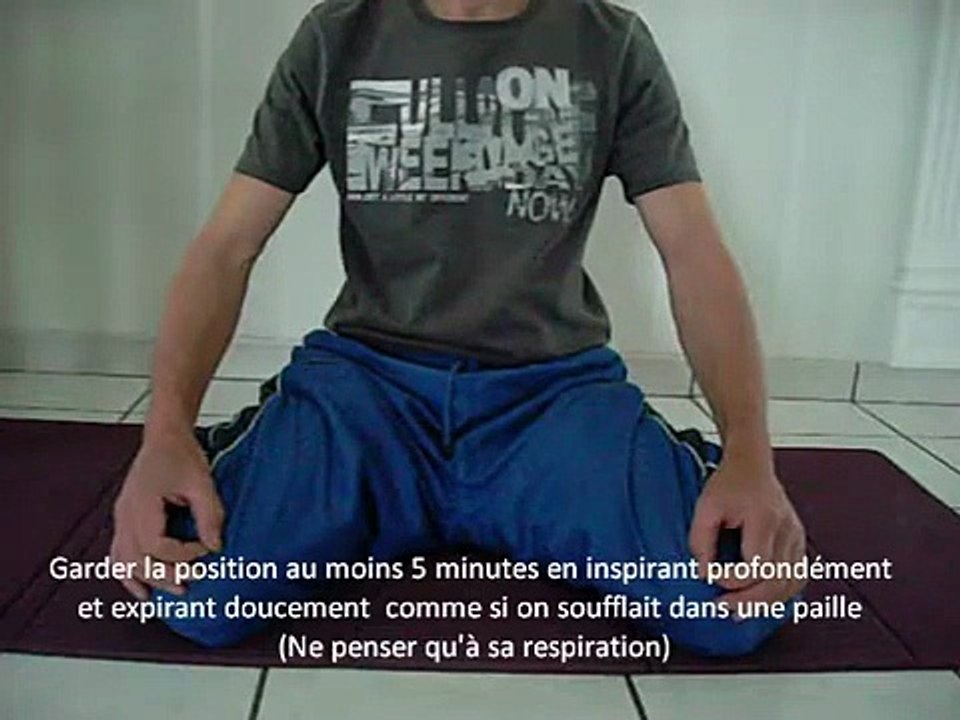 Méditation détente tension du sternum au niveau du plexus solaire