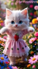 Cute Baby Vroom Vroom dance #meow #dance #motorcycle #dieunhaylaixemoto #petdance #catdance