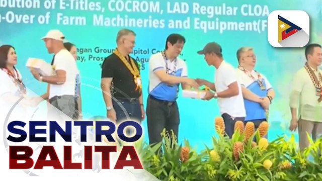 Higit 17-K magsasaka sa CARAGA, natanggap na ang titulo ng lupa na matagal na nilang sinasaka; DAR, nagbigay din ng mga makinarya at farm input | ulat ni Jireh Saludar - PTV Agusan Del Sur