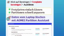 😆💡Alle Daten vom Laptop löschen – sicher & komplett mit AOMEI Partition Assistant