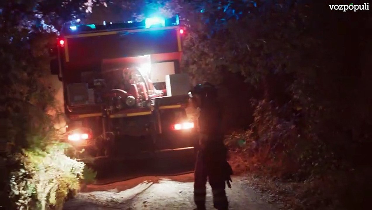 4 BOMBEROS HERIDOS en el incendio de Oimbra