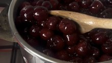 Making cherry spoon sweets 🍒👩‍🍳🥣