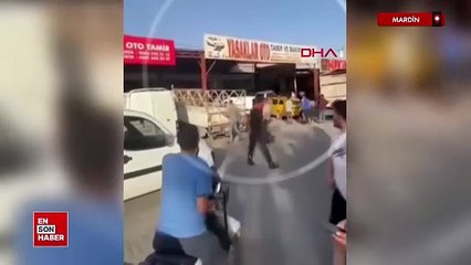 Mardin'de sanayi sitesinde levyeli kavga