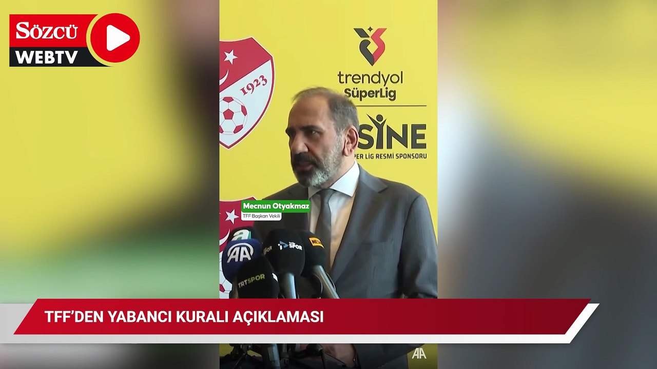 TFF’den yabancı kuralı açıklaması