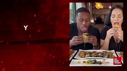 Youtuber çift yemek yerken araç camdan içeri daldı