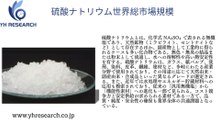 グローバル硫酸ナトリウムのトップ会社の市場シェアおよびランキング 2025