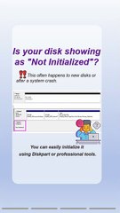 How to Initialize a Disk Using Diskpart?