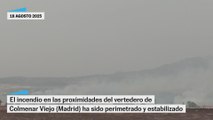 Perimetrado el incendio de Colmenar Viejo, de la Comunidad de Madrid