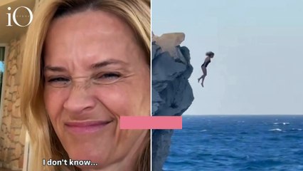 Reese Witherspoon si lancia da una scogliera: tuffo mozzafiato per sfidare la paura