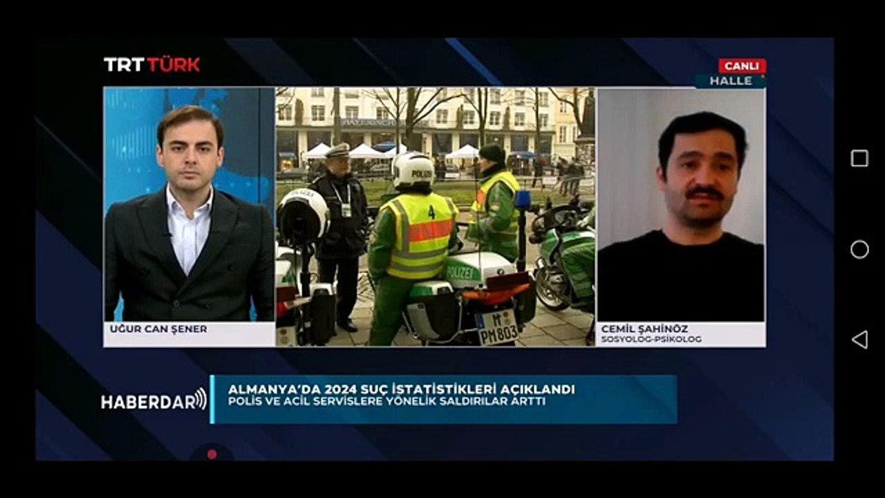 Toplumsal siddet ve polislere saldiri artiyor (TRT Türk, Haberdar, 07.04.2025)