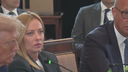 Meloni’s viral reaction as German Chancellor Merz tries to lecture Trump