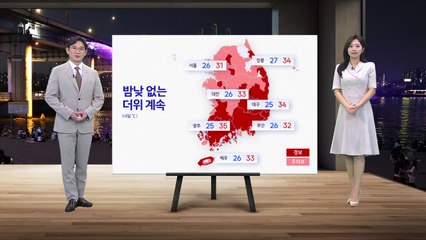 [날씨] 밤낮 없는 더위 계속...내일 전국 곳곳 소나기 / YTN