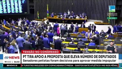 PT tira apoio a proposta que eleva o número de deputados