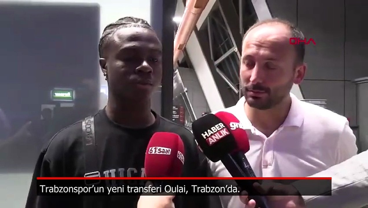 Trabzonspor’un yeni transferi Oulai, şehre geldi