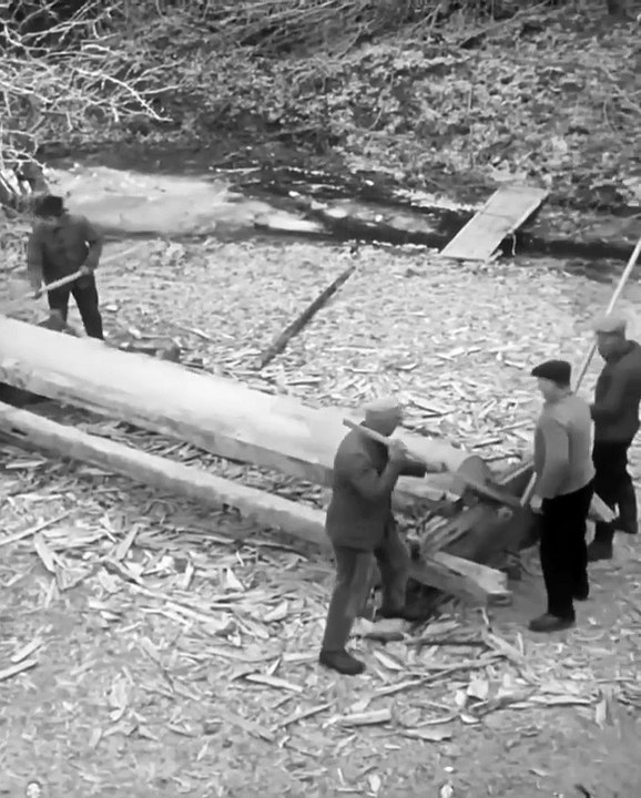 How was large mill-wheel shaft made