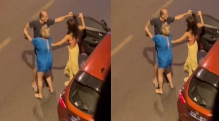 Kuşadası'nda tartıştığı 2 kadını darbetti; o anlar kamerada