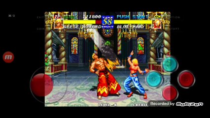 Fatal Fury 3 Geese Howard vs Blue Mary fala de vitória da Blue Mary em português